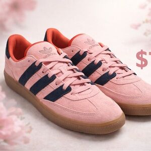 Adidas Coral and Navy Trainers